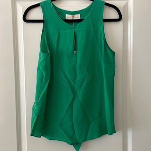 Amanda Uprichard, size M, green tank top, 100% silk. NWT, $148.